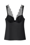 Satin Lace Bustier Cami Top